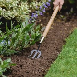 Kent & Stowe Carbon Steel Border Hand Fork 5 Kent & Stowe Carbon Steel Border Hand Fork -Greentide Garden Store 1002008 1