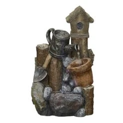 Easy Fountain Country Garden Pour Water Feature With LED Lights -Greentide Garden Store 1020170 2