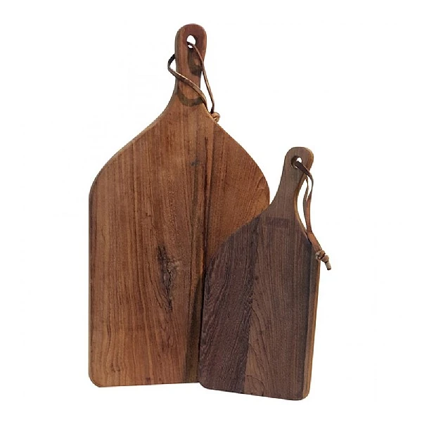 Kadai Set Of Two Teak Chopping Boards 3 Kadai Set Of Two Teak Chopping Boards