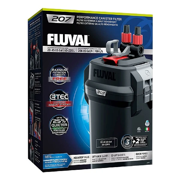 Fluval 207 External Filter 780L/H For Aquariums 3 Fluval 207 External Filter 780L/H For Aquariums