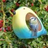 Wildlife World Ceramic Blue Tit Bird Feeder -Greentide Garden Store 1104193