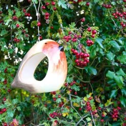 Wildlife World Ceramic Robin Bird Feeder 5 Wildlife World Ceramic Robin Bird Feeder -Greentide Garden Store 1104194 1