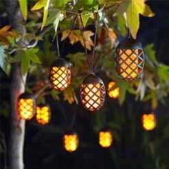 Cool Flame Solar String Lights - Set Of 10