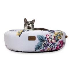 Joules Cambridge Floral Ring Cat Bed 58cm -Greentide Garden Store 1135582 1