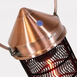 Kalos Copper Lantern Patio Heater - Medium 1800W -Greentide Garden Store 1140023 2 1