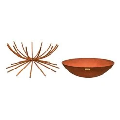 Ivyline Outdoor Metal Dakota Firebowl Rust -Greentide Garden Store 1149589 3