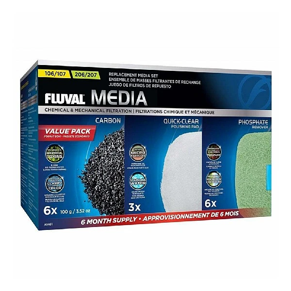 Fluval Filter Media Value Pack For 107/207 3 Fluval Filter Media Value Pack For 107/207