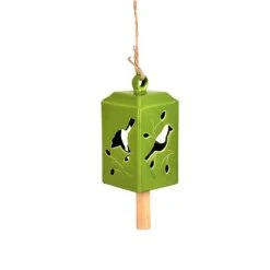 Fallen Fruits Green Ceramic Wind Chime (Assorted Designs) -Greentide Garden Store 1152751 3