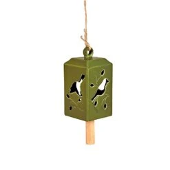 Fallen Fruits Green Ceramic Wind Chime (Assorted Designs) -Greentide Garden Store 1152751 4