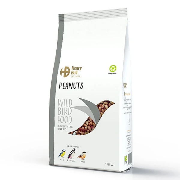 Henry Bell Peanuts For Wild Birds 4kg 3 Henry Bell Peanuts For Wild Birds 4kg