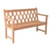 Alexander Rose Mahogany 4ft Lattice Bench -Greentide Garden Store 1169669