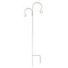 Panacea White French Country Scroll Shepherd Hook -Greentide Garden Store 1177388