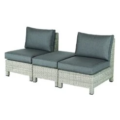 Kettler Palma Low Lounge Companion Set - White Wash -Greentide Garden Store 1178091 3
