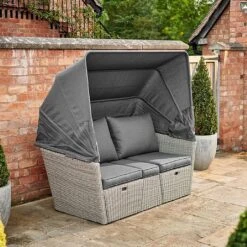 Kettler Palma Daybed - White Wash -Greentide Garden Store 1178092 3