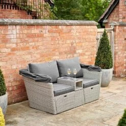 Kettler Palma Daybed - White Wash -Greentide Garden Store 1178092 5