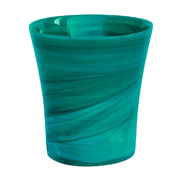 Ivyline Flared Orchid Pot Cover Teal 14cm 3 Ivyline Flared Orchid Pot Cover Teal 14cm