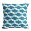 Bramblecrest Turquoise Cubic Square Scatter Cushion -Greentide Garden Store 1219273