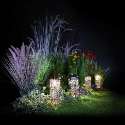 Noma Connectable Square Woodland Cut Border Light - Set Of 4