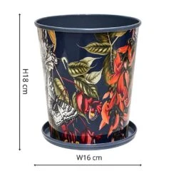 Kew Temperate House Planter With Saucer 16cm -Greentide Garden Store 1227772 4