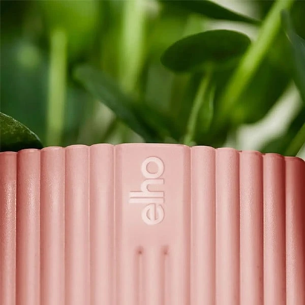 Elho Vibes Fold Round Planter 22cm Delicate Pink 4 Elho Vibes Fold Round Planter 22cm Delicate Pink - Image 2