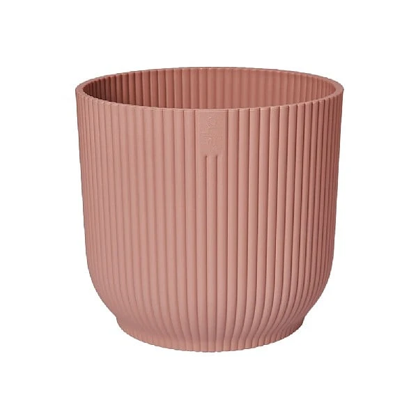 Elho Vibes Fold Round Planter 22cm Delicate Pink 7 Elho Vibes Fold Round Planter 22cm Delicate Pink - Image 5