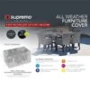 Supremo 6 Seater Rectangular Set Furniture Cover -Greentide Garden Store 1240420
