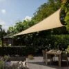 Pacific Lifestyle 3.6m Triangle Shade Sail Off-White -Greentide Garden Store 1240521
