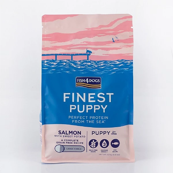 Fish4Dogs Finest Puppy Salmon With Sweet Potato (Large Kibble) 1.5kg 3 Fish4Dogs Finest Puppy Salmon With Sweet Potato (Large Kibble) 1.5kg
