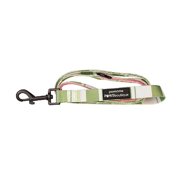 Pawsome Paws Boutique Green Striped Lead 3 Pawsome Paws Boutique Green Striped Lead