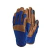 Town & Country Premium Synthetic Leather Blue Gloves Medium -Greentide Garden Store 331994