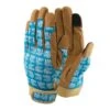 Town & Country Lux-fit Synthetic Leather Blue Gloves Medium 1 Town & Country Lux-fit Synthetic Leather Blue Gloves Medium -Greentide Garden Store 420465
