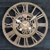 Outside In Newby Mechanical Wall Clock Bronze -Greentide Garden Store 913341