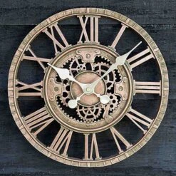 Outside In Newby Mechanical Wall Clock Bronze