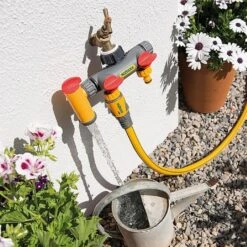 Hozelock Flowmax 3-Way Tap Connector -Greentide Garden Store 924990 2