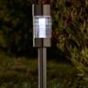 Smart Solar Flare Stainless Steel Solar Stake Light - 5 Pack -Greentide Garden Store 925267
