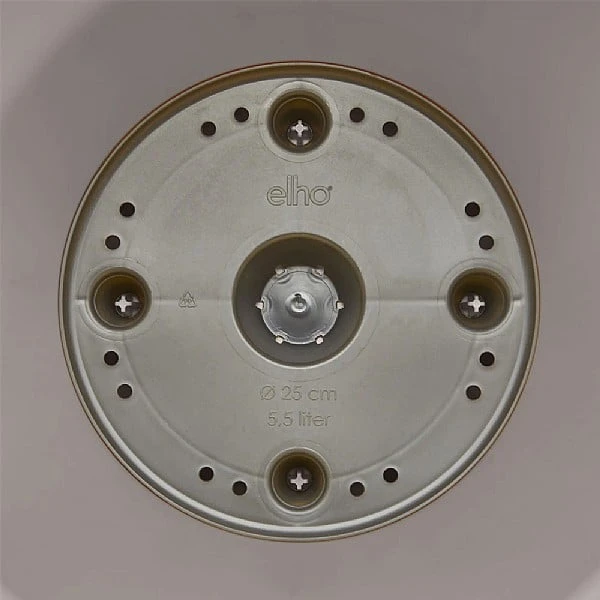 Elho Loft Urban Round High Planter 42cm Warm Grey 4 Elho Loft Urban Round High Planter 42cm Warm Grey - Image 2