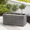 Stewart Garden 70cm Lead Effect Trough - Pewter 1 Stewart Garden 70cm Lead Effect Trough - Pewter -Greentide Garden Store 934022