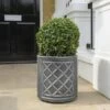 Stewart Garden 44cm Lead Effect Round Planter - Pewter -Greentide Garden Store 934023