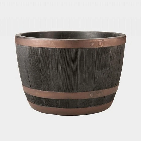Blenheim Half Barrel Planter 40cm Copper 4 Blenheim Half Barrel Planter 40cm Copper - Image 2