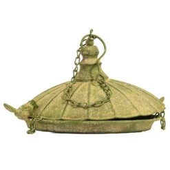 Fallen Fruits Aged Metal Green Hanging Bird Feeder 5 Fallen Fruits Aged Metal Green Hanging Bird Feeder -Greentide Garden Store 959271 2