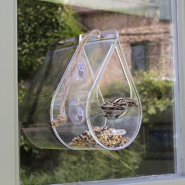 Wildlife World Dewdrop Window Feeder Hanging Rope 3 Wildlife World Dewdrop Window Feeder Hanging Rope