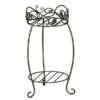 Panacea Black & Bronze Scroll & Ivy Plant Stand 38cm -Greentide Garden Store 986271