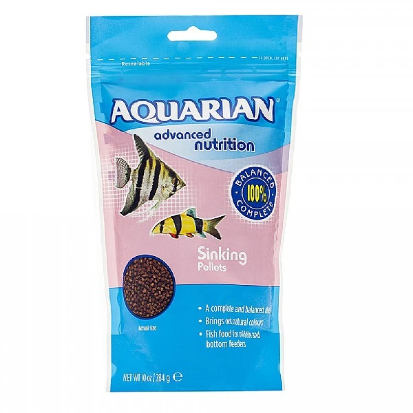 Aquarian Sinking Tropical Fish Food Pellets 3 Aquarian Sinking Tropical Fish Food Pellets
