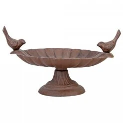 Fallen Fruits Bird Bath With 2 Birds