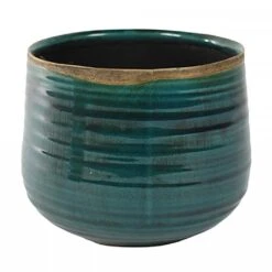 Ivyline Pot Como - Turquoise (Various Sizes) 7 Ivyline Pot Como - Turquoise (Various Sizes) -Greentide Garden Store COMOTUR 2