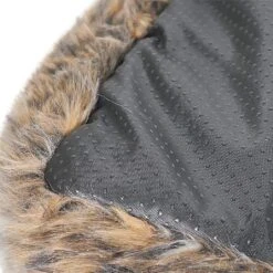 Rosewood Brown Cosy Fur Print Square Bed (Various Sizes) -Greentide Garden Store COSFURSQRB 3