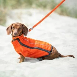 Hugo & Hudson Cosy Fleece Dog Coat Orange (Various Sizes)