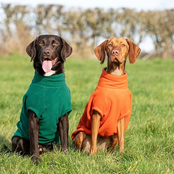 Hugo & Hudson Cosy Fleece Dog Coat Orange (Various Sizes) 5 Hugo & Hudson Cosy Fleece Dog Coat Orange (Various Sizes) - Image 3