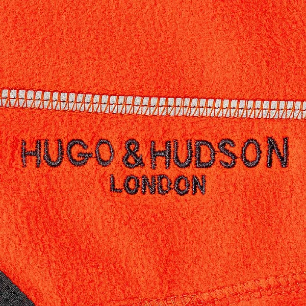 Hugo & Hudson Cosy Fleece Dog Coat Orange (Various Sizes) 10 Hugo & Hudson Cosy Fleece Dog Coat Orange (Various Sizes) - Image 8