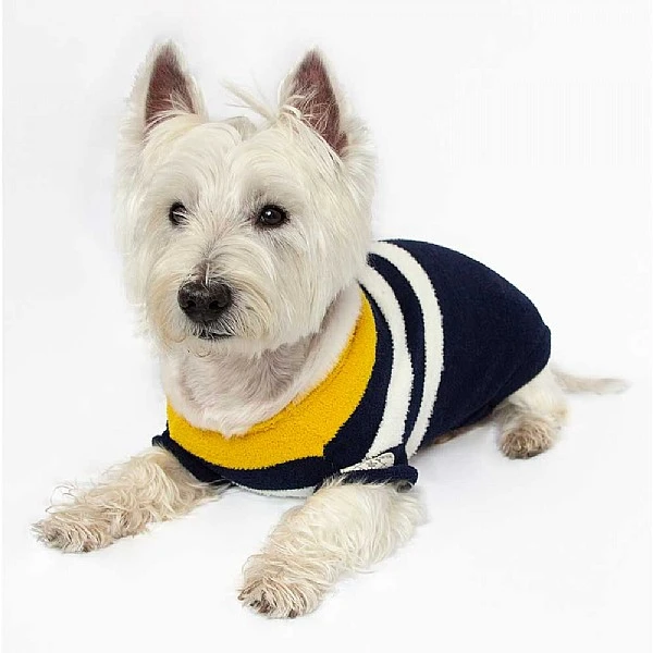 Joules Navy Stripe Coastal Dog Jumper 6 Joules Navy Stripe Coastal Dog Jumper - Image 4